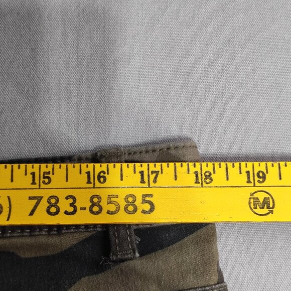 George capri pants women's size 16 camouflage pattern green and brown colour - Picture 8 of 13